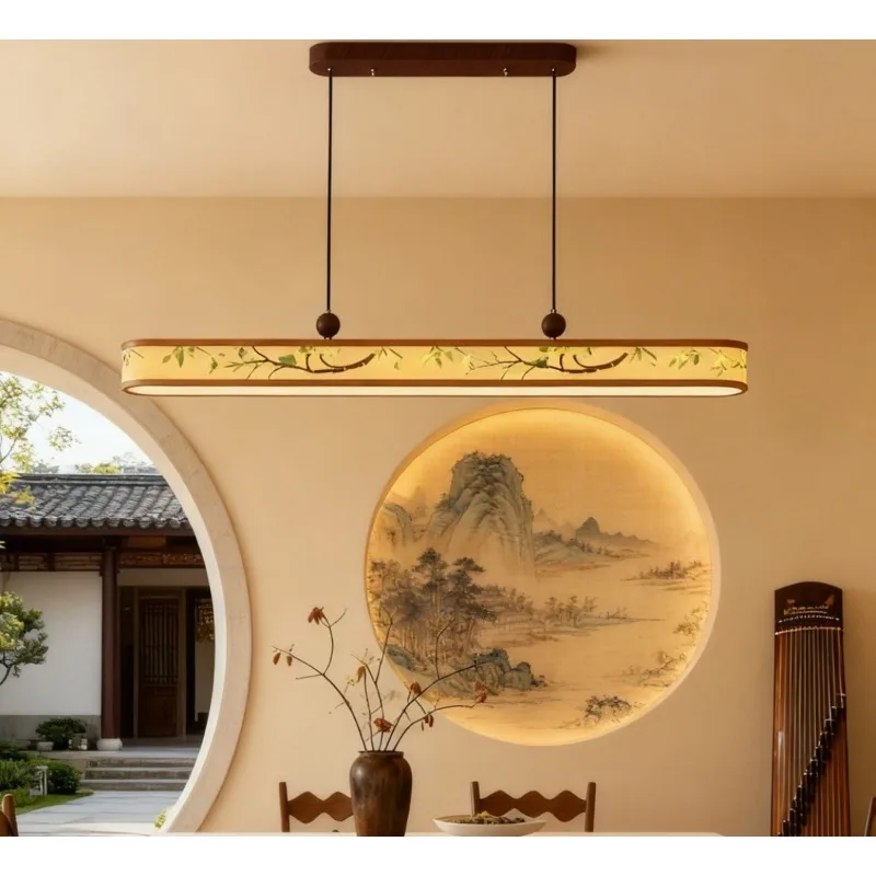 Mahogany Chinese style creative sense dining table bar  room lighting y