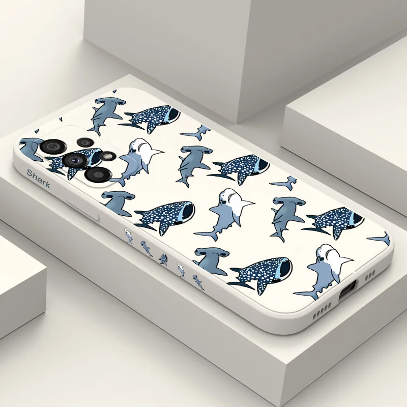 

Spot Shark Case For Samsung Galaxy A73 A53 A33 A23 A13 A03 A72 A52 A52S A32 A22 A12 A02 A02S A71 A51 A31 A21S 4G 5G Cover