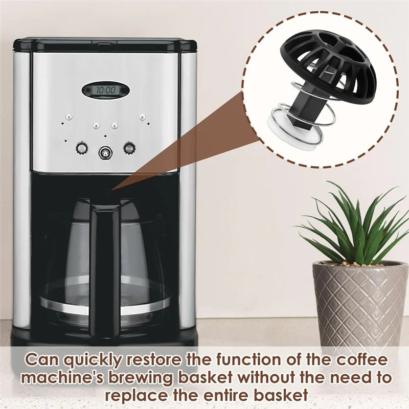 B47B-4 Pcs 커피 메이커 브루 바구니 바닥 스토퍼 교체 Cuisinart Machines-Replacement Parts 용 스프링 포함