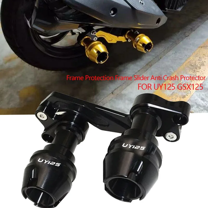 

FOR UY125 GSX125 GSX 125 2023 accessories Front Fork Wheel Fall Muffler Pipe Frame Protection Frame Slider Anti Crash Protector
