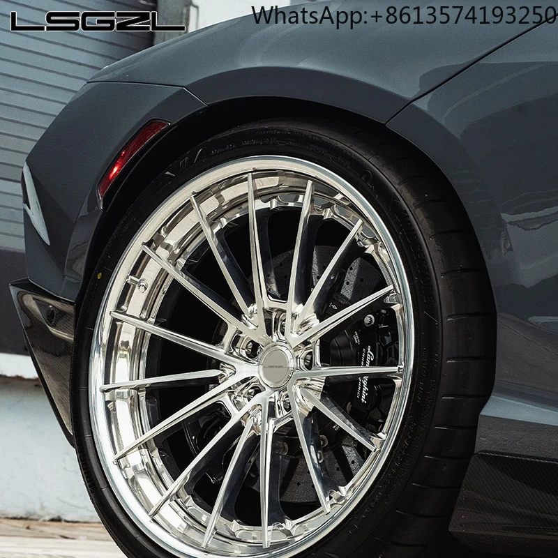 

2-pices Chainlock Forged Chrom16 18 20 21 22 24 26 Inch Wheels 5x114.3 5x112 5x130 for Brand Car Wheels for Mercedes Bmw RR benz