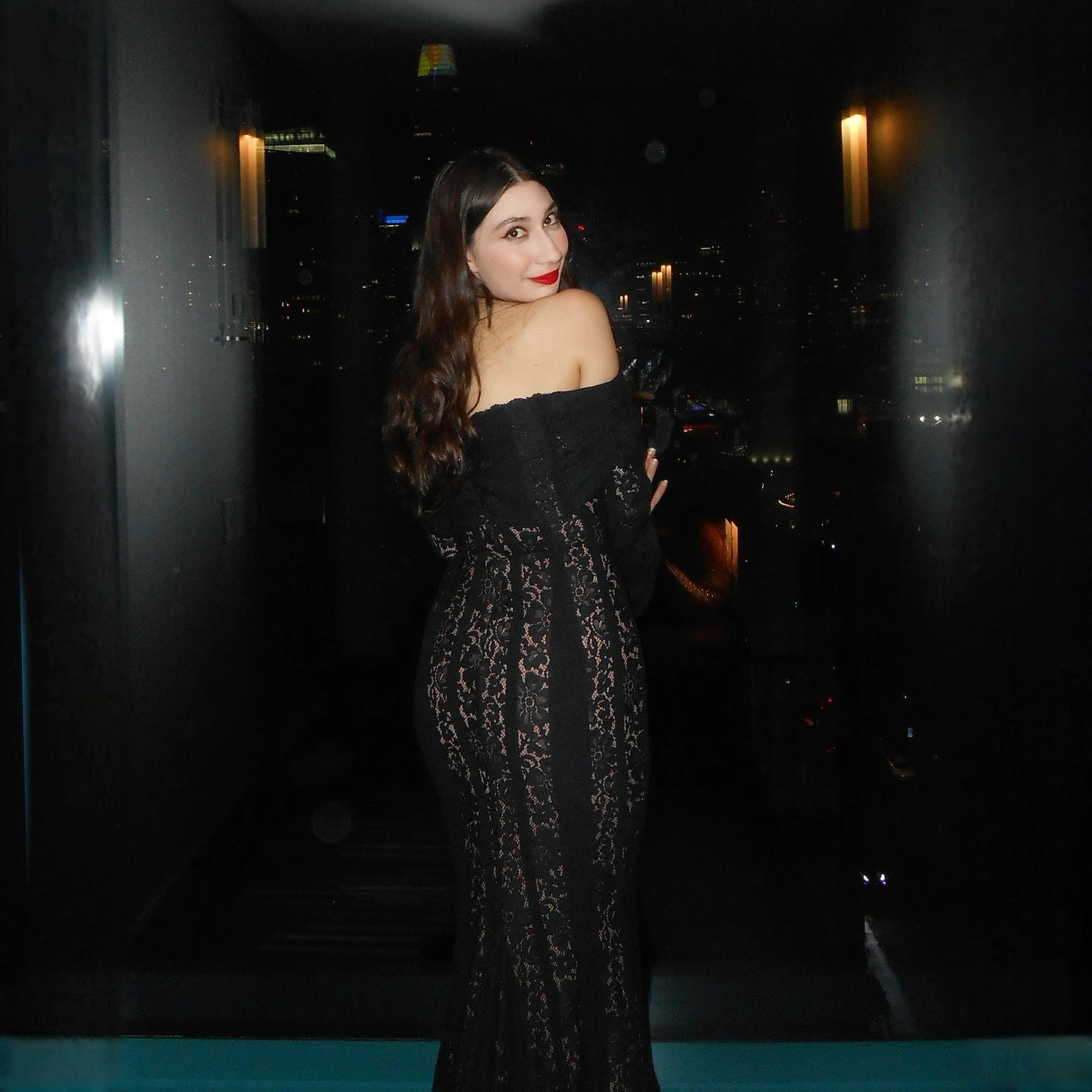 Suninheart Lace Off-shoulder Sexy Maxi Dress Women Strapless Backless Long Sleeve Bodycon Evening Club Party Long Dress Elegant