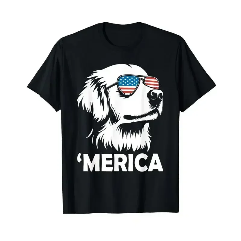 Golden Retriever 4Th Of July Merica T Shirt