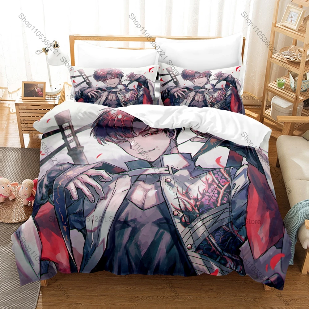 Cool Anime Bedding Set 3Pcs Fate Grand Order Takasugi Shinsaku Stylish Design Bedroom Gift for FGO Lovers for Fans