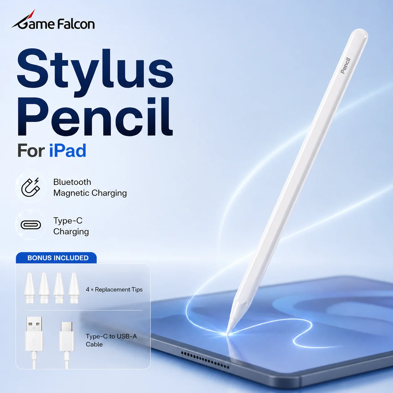 

For Apple Pencil Stylus For iPad A16 Air 11th M4 M3 5 4 Pro 11 12.9 13 M5 Stylus Pen 10 10th 9th Generation Mini 6 7 Touch Pens