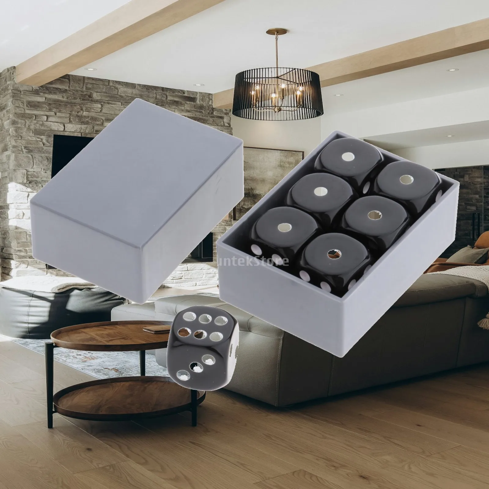 Predict Magic Dice Turn to 6 D6 Magic Prop for Table Playing Games