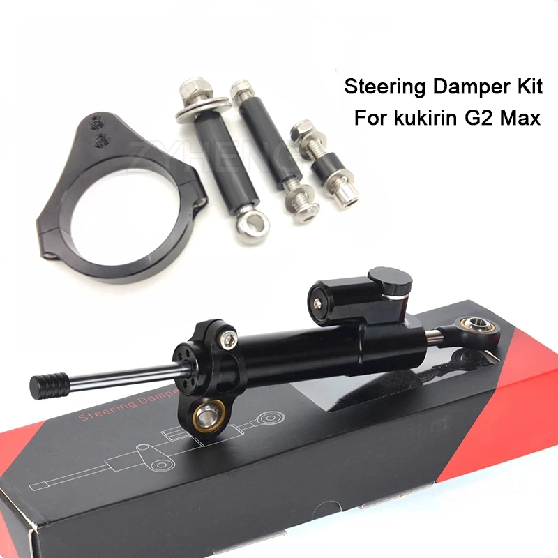 

For Scooter kukirin g2 Max Stabilizer Steering Damper Mounting Electric Scooter Aluminum and ABS Modification Bracket