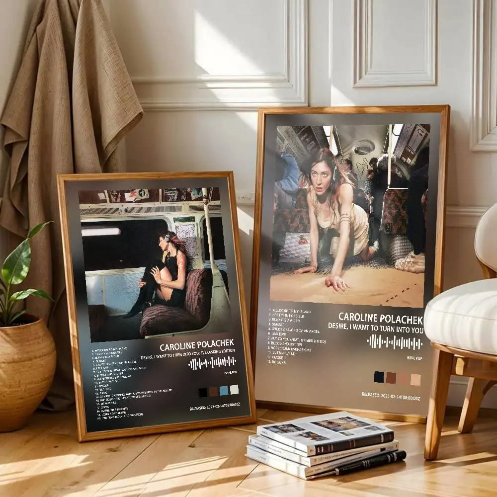 Caroline Polachek  Album Cover Poster Self-Adhesive Art Waterproof Paper Sticker Coffee House Bar Room Wall Decor