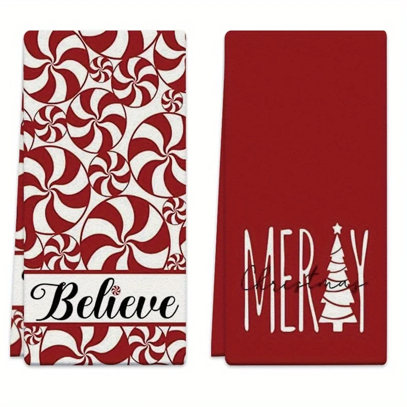 2-Pack dish towels, candy color, microfiber absorbent kitchen rag, suitable for home cooking and baking
