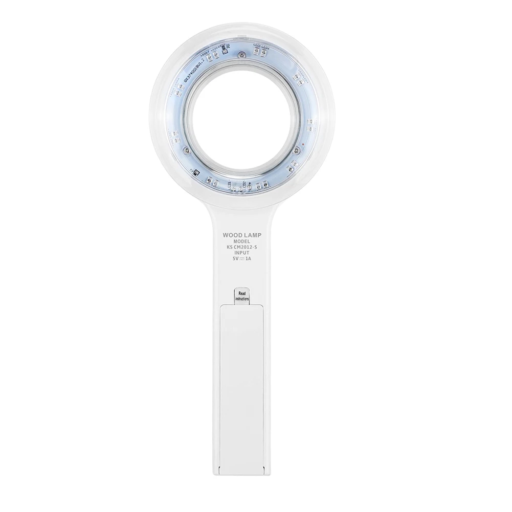 B02C-Wood's Lamp For Skin UV Magnifying Beauty Facial Testing Wood Lamp Light Skin Analysis Detection Skin Care