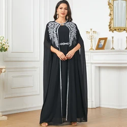 New Look Embroidery Abayas Women's 2023 Kimono Kaftan Djellaba from Dubai Moroccan Wedding Dress Bridal Gowns for Adults Ladies