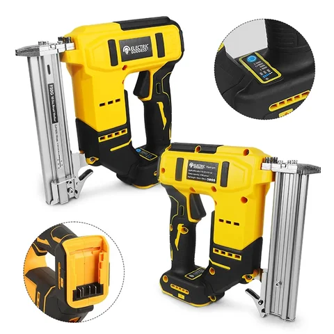 10-30mm Brushless Electric Nail Gun Depth Adjustment Nailer Stapler Cordless Stapler Framing For Dewalt 20V Battery Pin