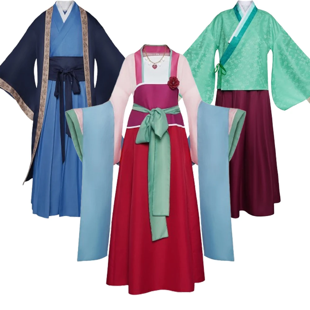 

Jinshi Maomao Cosplay Costume Anime Apothecary Diarie Men kimono Robe Suit with Headwear Kusuriya Outfits for Comic Con Themed