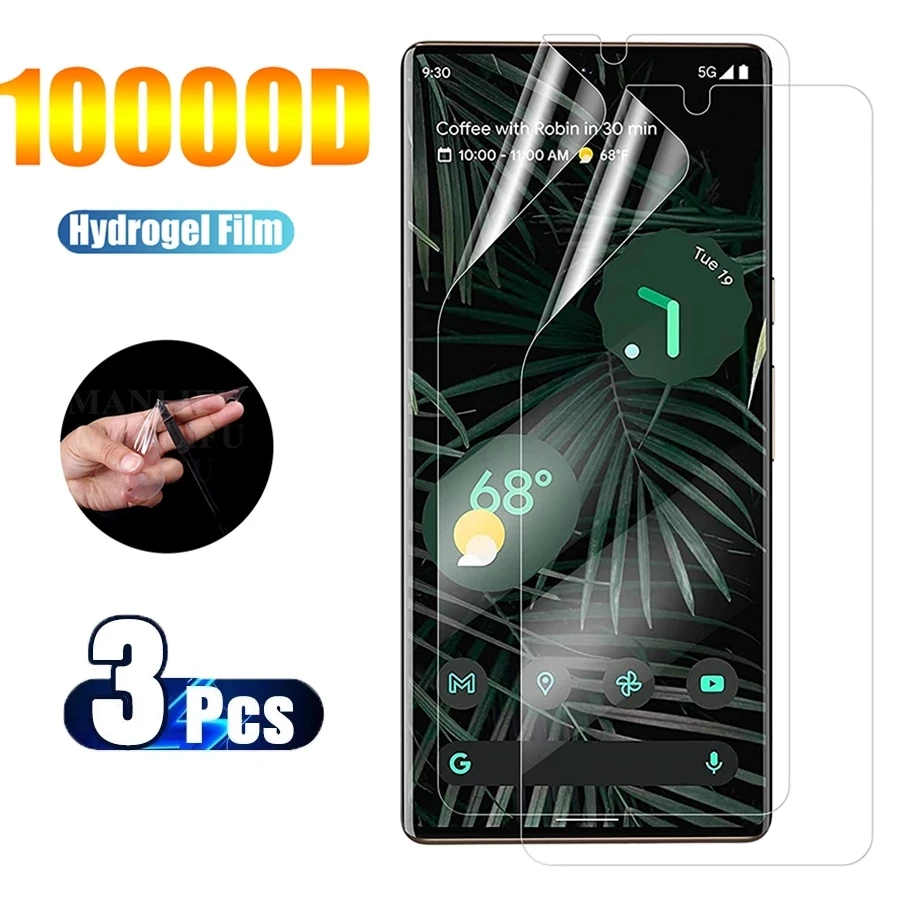 

Мягкая Гидрогелевая пленка 999D для Google Pixel 7 Pro, защитная пленка для экрана, не стекло для Google Pixel7 Pixel 7 Pro, фотопленка для телефона, 3 шт.