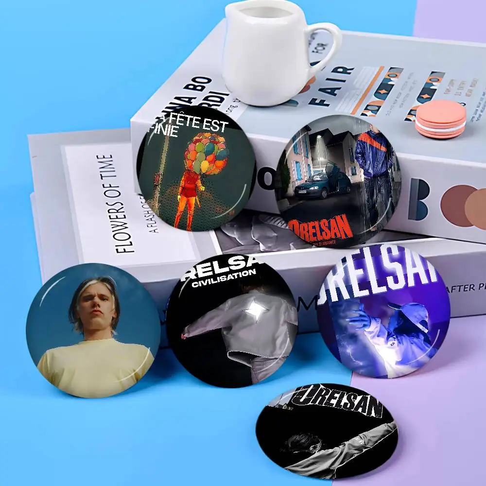 Rapper Orelsan Tinplate Soft Button Pin Brooch Metal Badge Custom Jewelry Accessories Hat Bag Lapel