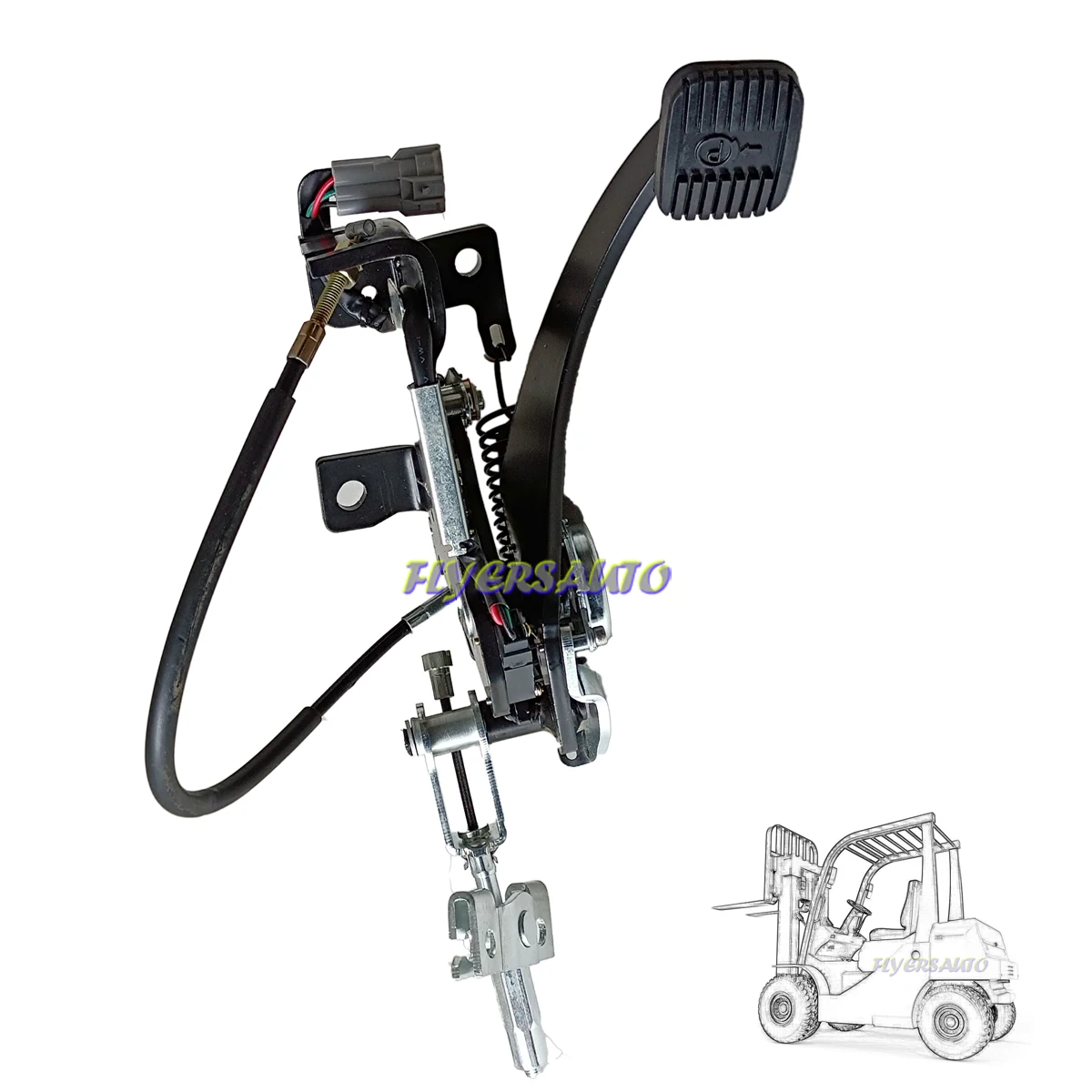 

46110-26610-71 Fits Toyota FORKLIFT 8FGU15 `35Parking Brake Pedal Assy 461102661071 SK04220209JE BRAND NEW *FLYERSAUTO