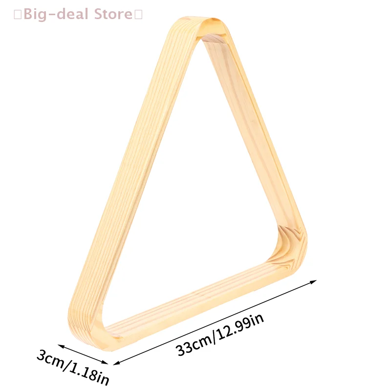 

【M】Sports Wooden Billiard Ball Rack Billiards Balls Frame Table Top Tripod Games Balls Holders Triangle Racks Cue Pool Organizer