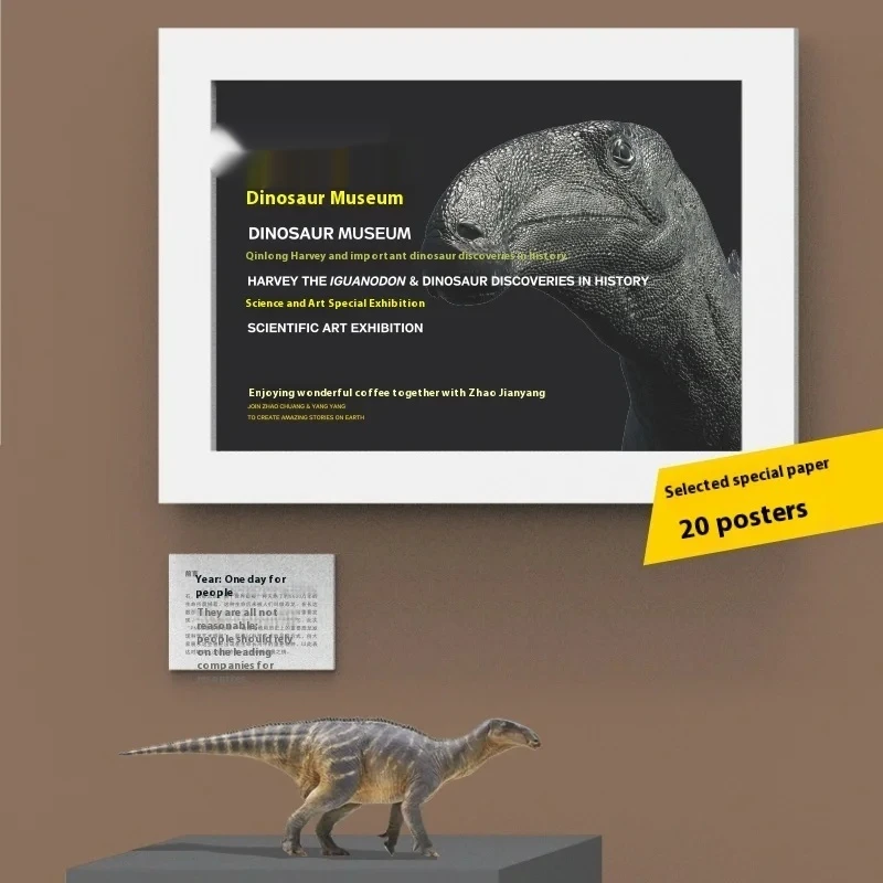 1: 35 نموذج علمي وفني لمتحف الديناصورات إغوانودون هارفي لتدريب الأطفال لمعرفة هدايا العيد الطبيعية