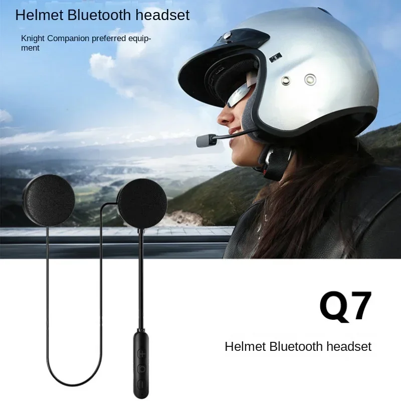 หูฟังบลูทูธติดหมวกกันน้ำสำหรับรถจักรยานยนต์ พร้อมระบบส่งสัญญาณไร้สายในตัว สำหรับผู้ขับขี่และบริการส่งของ