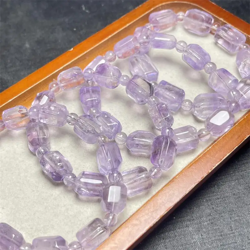 

Natural Lavender Amethyst Bracelet Healing Fengshui Stone For Women Men Jewelry Fashion Christmas Gift 1PCS