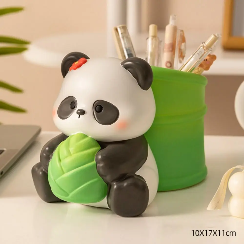 

Cute Multifunctional Desktop Storage Box Stationery Organizer Cartoon Pen Holder Key Storage Creative Resin Ornaments Home Decor