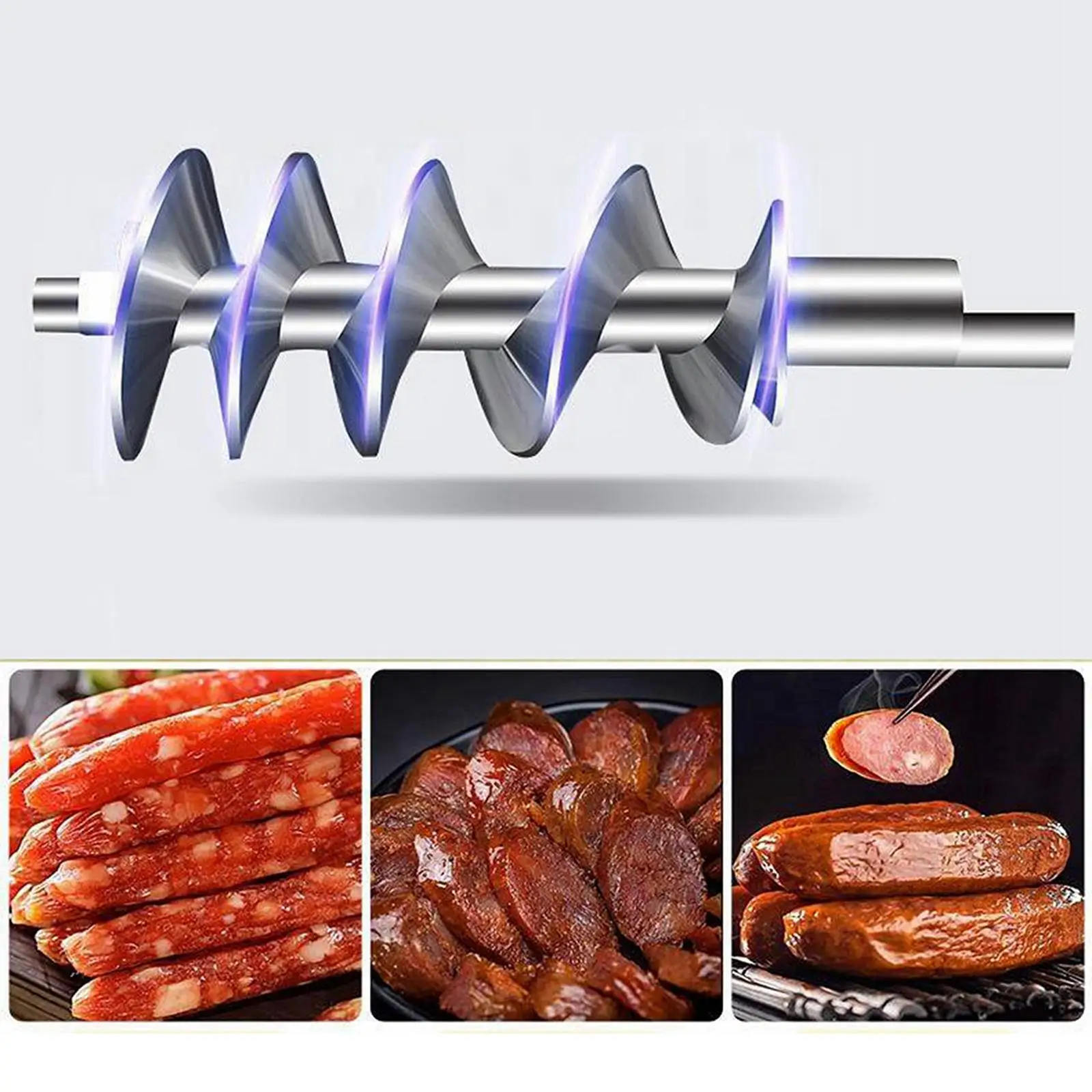 Portable Hand Crank Meat Grinder Sausage Stuffer Machine for Home Kitchen Manual Food Chopper for Meat Vegetables