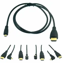 고속 HDMI 호환 마이크로 HDMI 케이블, 소니 FDR-AX53 핸디캠, HXR-NX80, FDR-AX700 HDR-CX405, 1080P 직각 1.5M