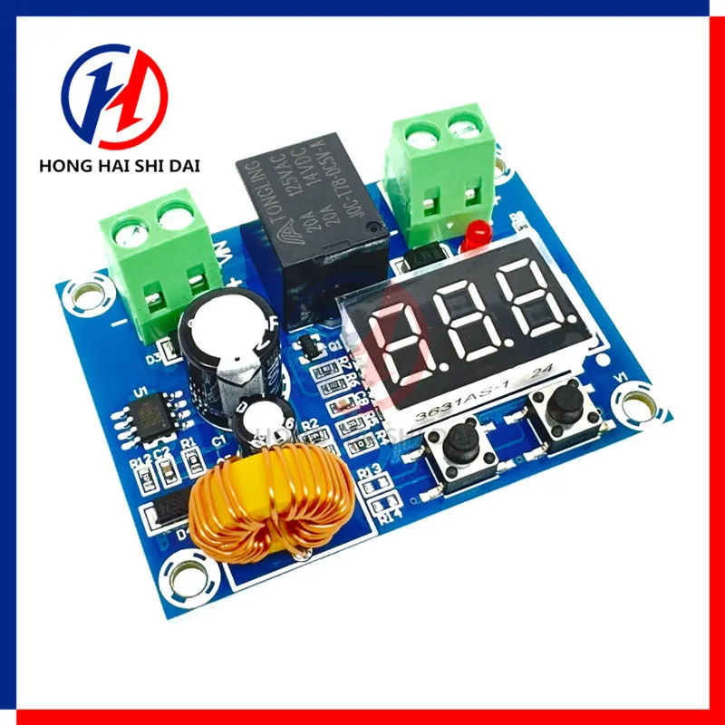 XH-M609 Low Voltage Disconnect Switch Cut Off 12V 24V 36V Digital LED Display Over-Discharge Protect for 12-36V Lithium Battery