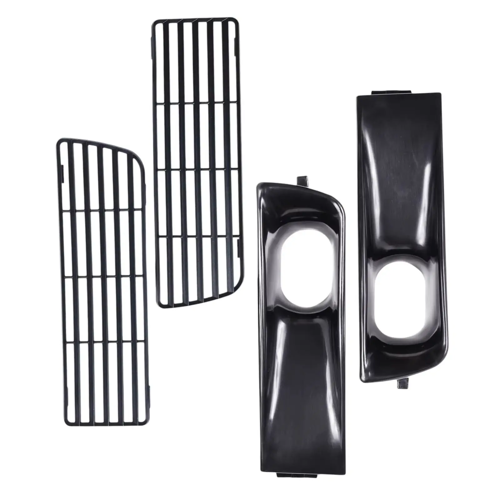 

High Performance Reflector Grille Upper Air Intake Front Bumper 4 Pcs Set For VW MK3 Golf Jetta Vento