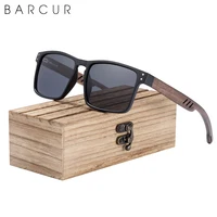 Gafas de sol BARCUR de madera para hombre, gafas de sol polarizadas de madera de nogal Natural, gafas polarizadas para mujer, gafas UV400