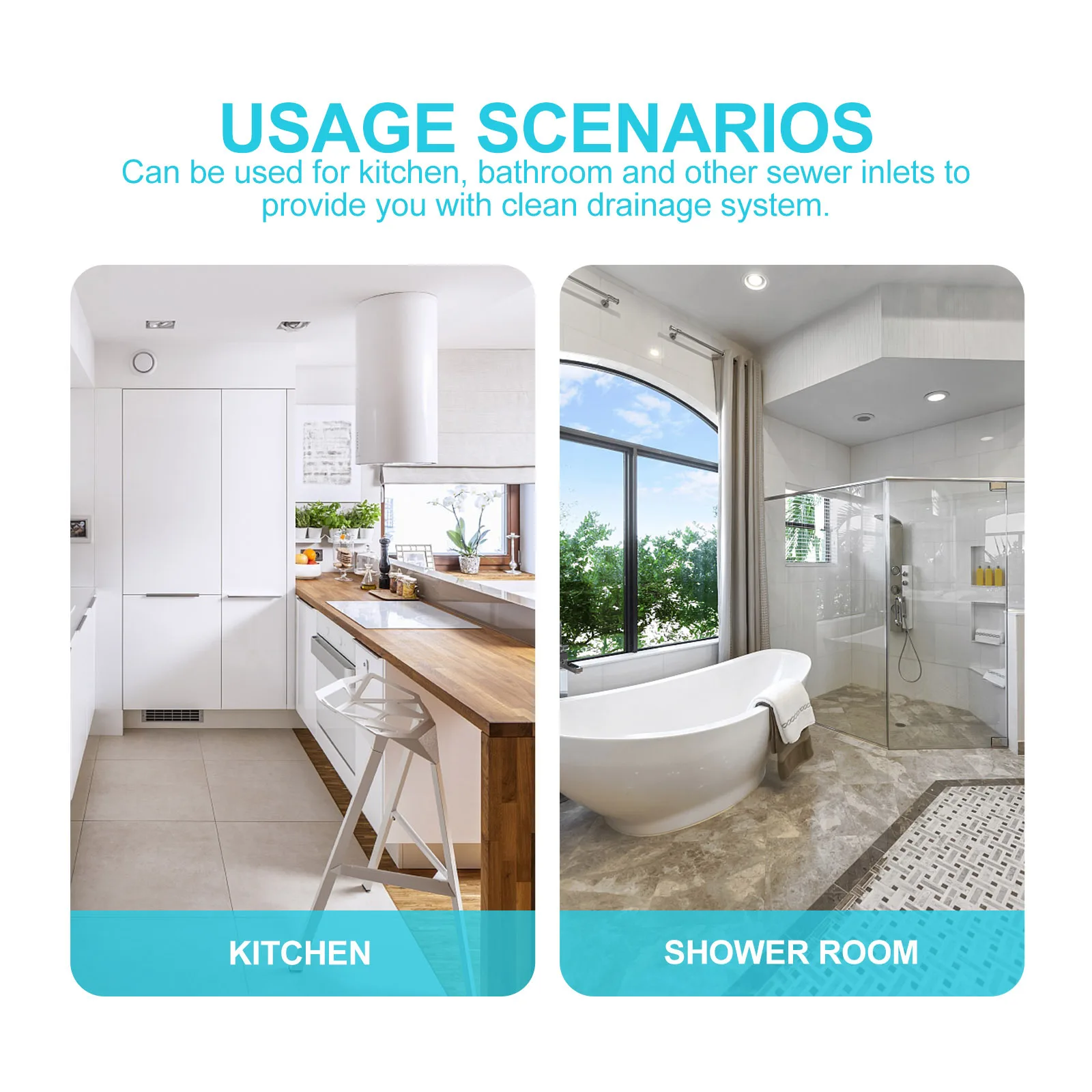 

25Pcs Floor Drain Stickers Disposable Hair Filter Anti-Blocking Mesh Easy to Use No Residual Glue Floor Drain Stickers