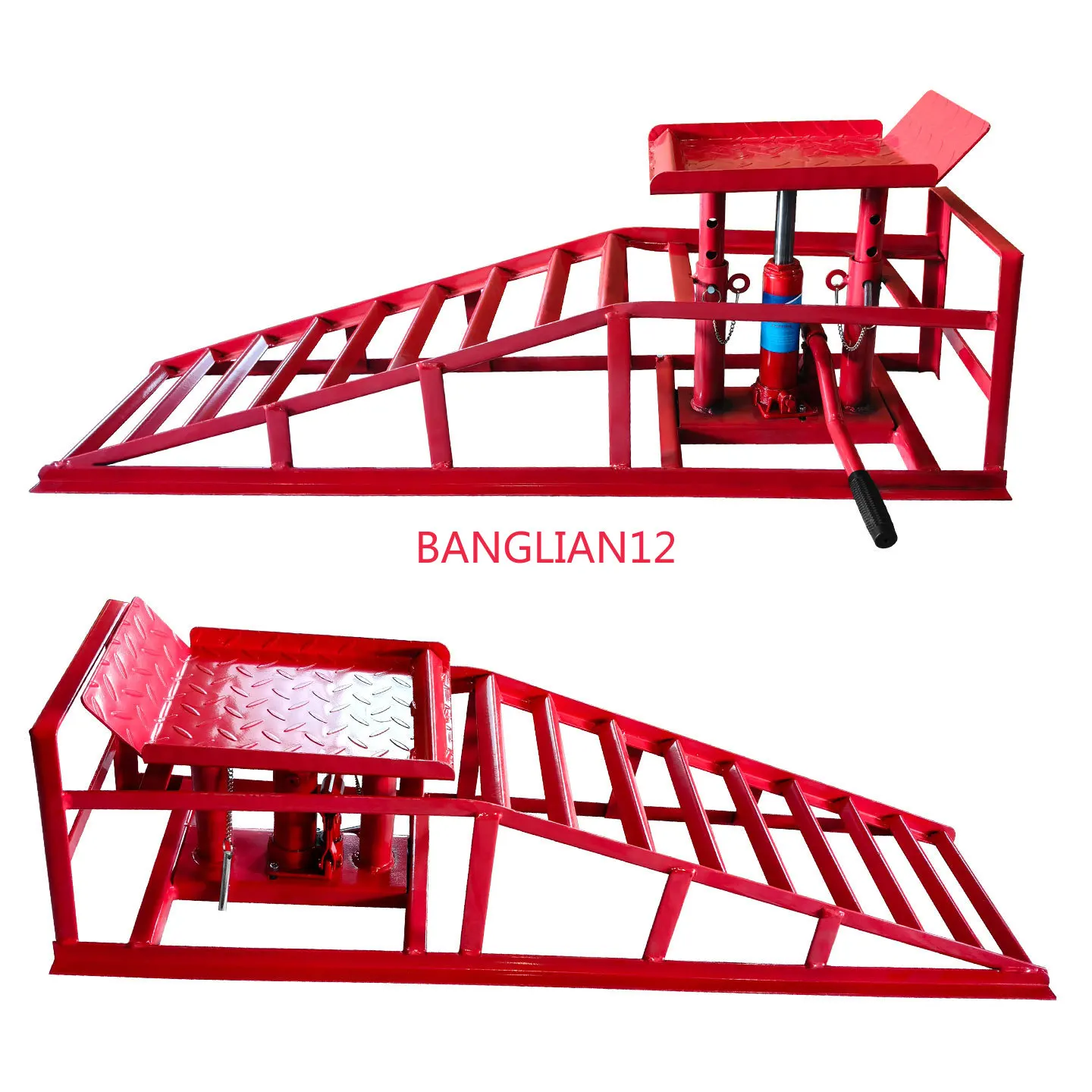 Auto Repair Iron Lifting Slope Oil Change Bracket Repair Ramp Tire Repair Maintenance Hydraulic Ramp