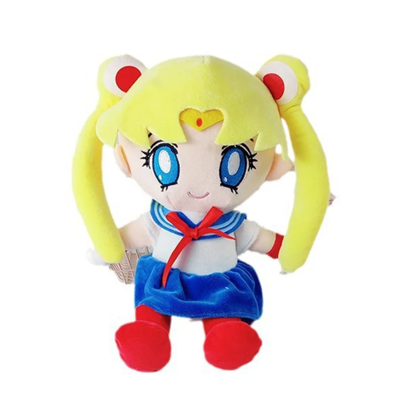 Sailor Moon Plush Toy Cartoon Anime Sailor Chibi Moon Stuffed Doll Kawaii Anime Peripheral Desktop Ornament Friend Birthday Gift - view 4