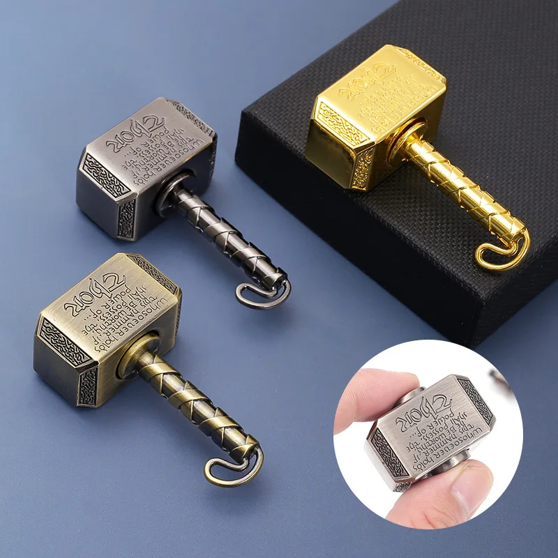 Hammer Metall Fidget Spinner Spielzeug, EDC Schreibtisch Antistress Anti Stress Relief Spielzeug für Erwachsene Kinder Kinder Autismus ADHS Finger Spinner