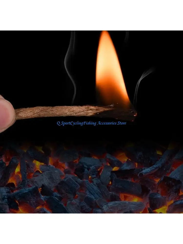 

4/10Pieces Quick Ignitions Starter Rope Natural Plant Materials Portable Outdoor Survival Tool Suitable for Light