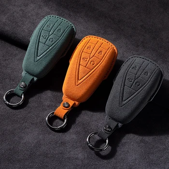 가죽 자동차 키 케이스 커버 포브, 장안 CS35PLUS CS35 Plus CS55 PLUS CS75 PLUS Eado UNI-T UNI K Oushang X5 X7 EV 2019-2022