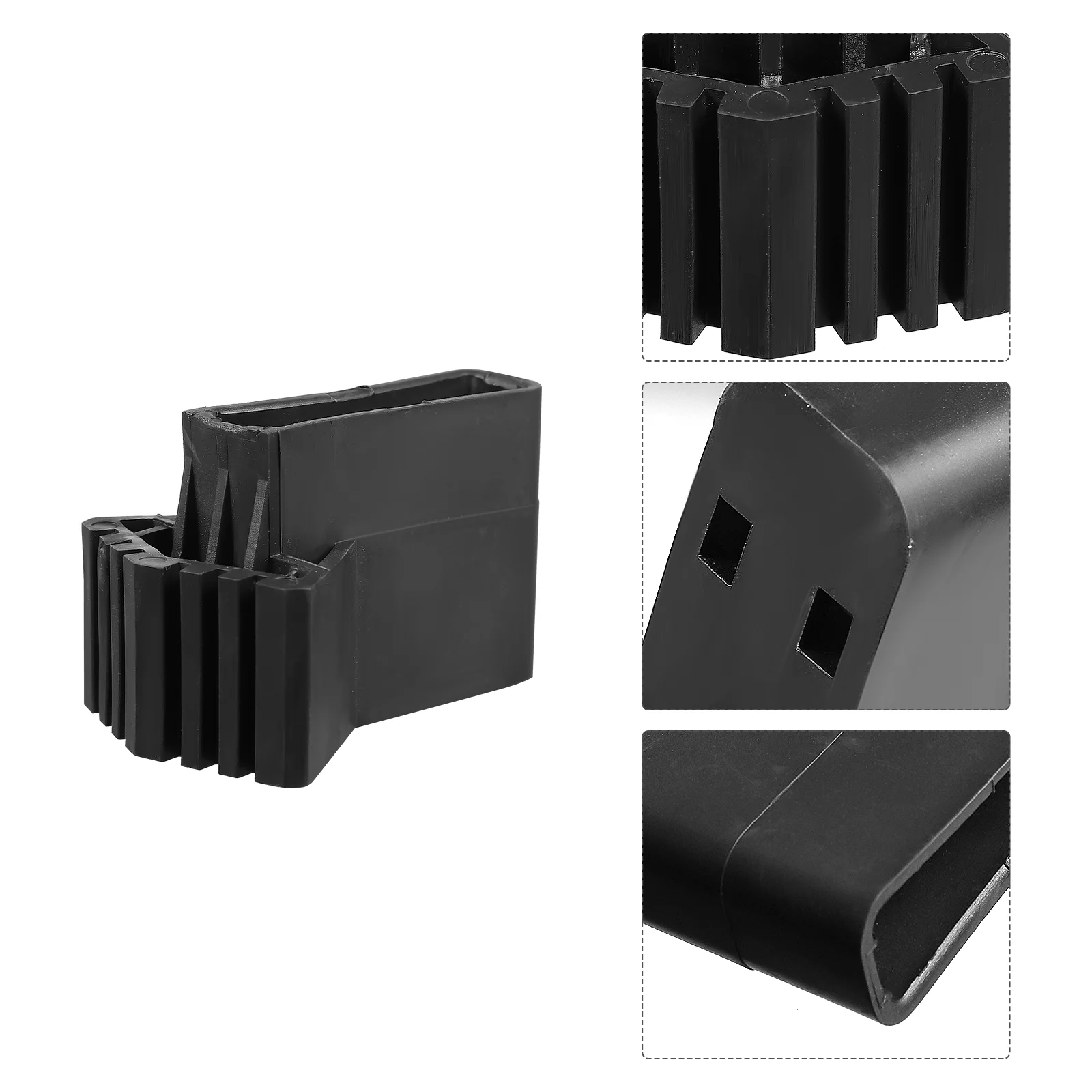 

4 Pcs Ladders Floor Mat Protective Covers Telescopic Step Feet Supplies Black Non-skid Pads