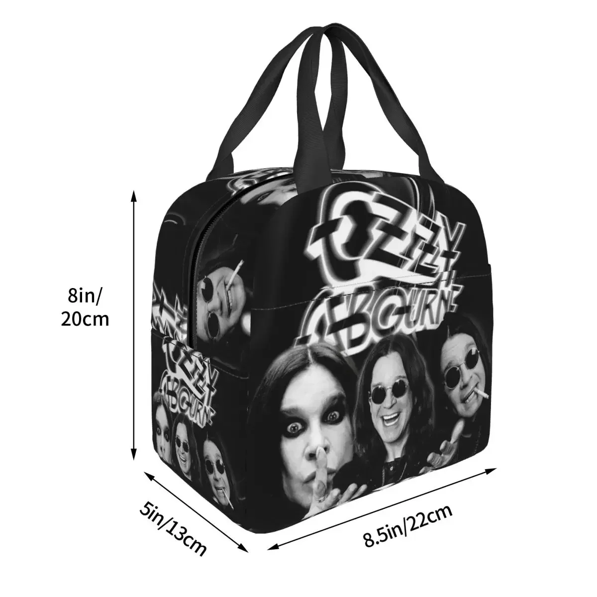 Ozzy Osbourne Insulated Lunch Bag for Women Children Leakproof Food Boxes Thermal Lunch Box Tote view 3