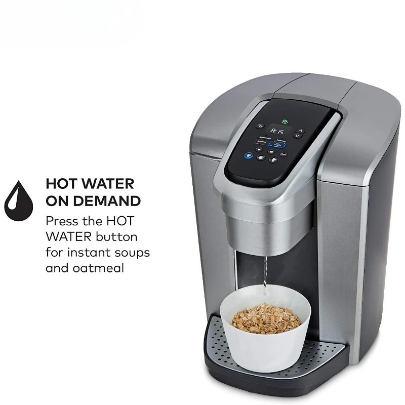 جهاز تحضير القهوة بعلبة واحدة ، قدرة القهوة المثلجة ، الفضة المصقولة بالإضافة إلى فلتر إضافي ، 75 أونصة