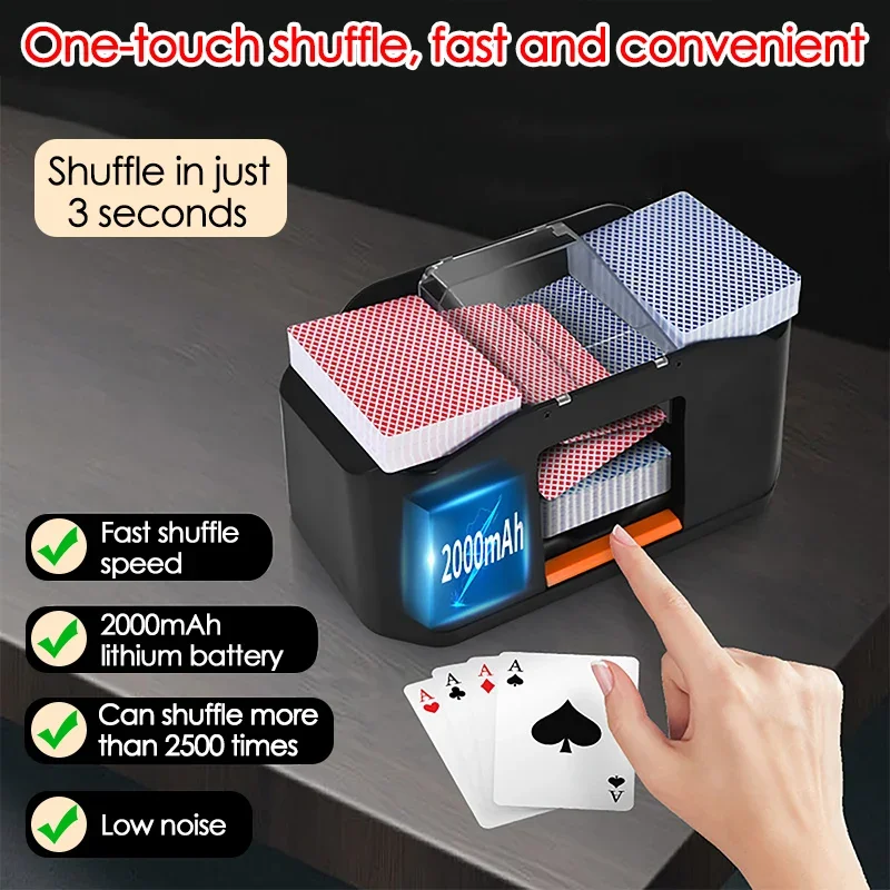 1/2 زوج من كاتم الصوت منخفض الضوضاء شحن USB مدمج ببطارية ليثيوم صامتة 2000 مللي أمبير في الساعة لعبة لوحة كهربائية