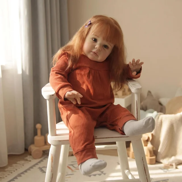NPK 24 Inch Ellie Lifelike Reborn Baby Doll Soft Touch 3D Skin Art Toddler Newborn Princess Girl Doll with Hand Rooted Hair 2 NPK 24 Inch Ellie Lifelike Reborn Baby Doll Soft Touch 3D Skin Art Toddler Newborn Princess Girl Doll with Hand Rooted Hair 2