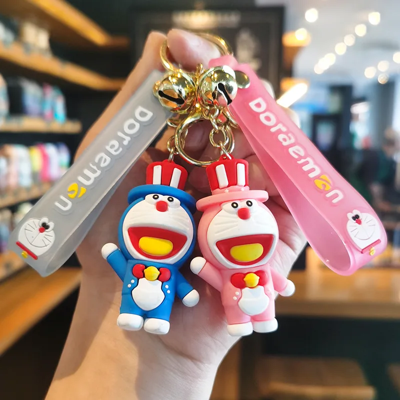 

Cute Doraemon Doll Cartoon Figures Model Toy Cat Robot Cat Kawaii Keychain Bag Keyring Birthday Gifts Keyholder Y2k Fashion Toys