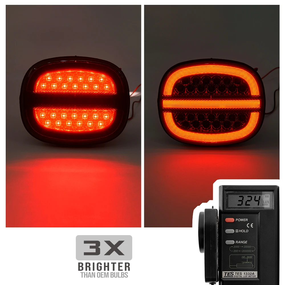 4x المدخن لشروليه تشيفي كورفيت C4 1991-1996 LED المصابيح الخلفية الجمعية الخلفية الذيل الفرامل السيارات بدوره إشارة وقوف السيارات مصابيح عدة