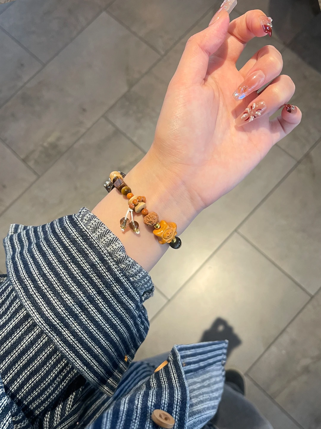 

Five pointed star retro bead strap suitable for Xiaomi Band 8Pro/9Pro，For Mi band 3/4/5/6/7，8/8NFC/9/9NFC/10/10NFC，For Redmi Wat