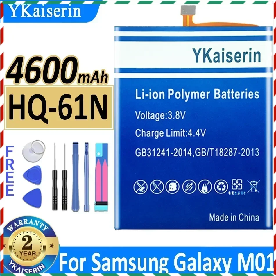 YKaiserin HQ-61N HQ61N 4600mAh Replacement Battery for Samsung Galaxy M01 2020 SM-M015 SM-M015F/DS SM-M015G/DS Batteries