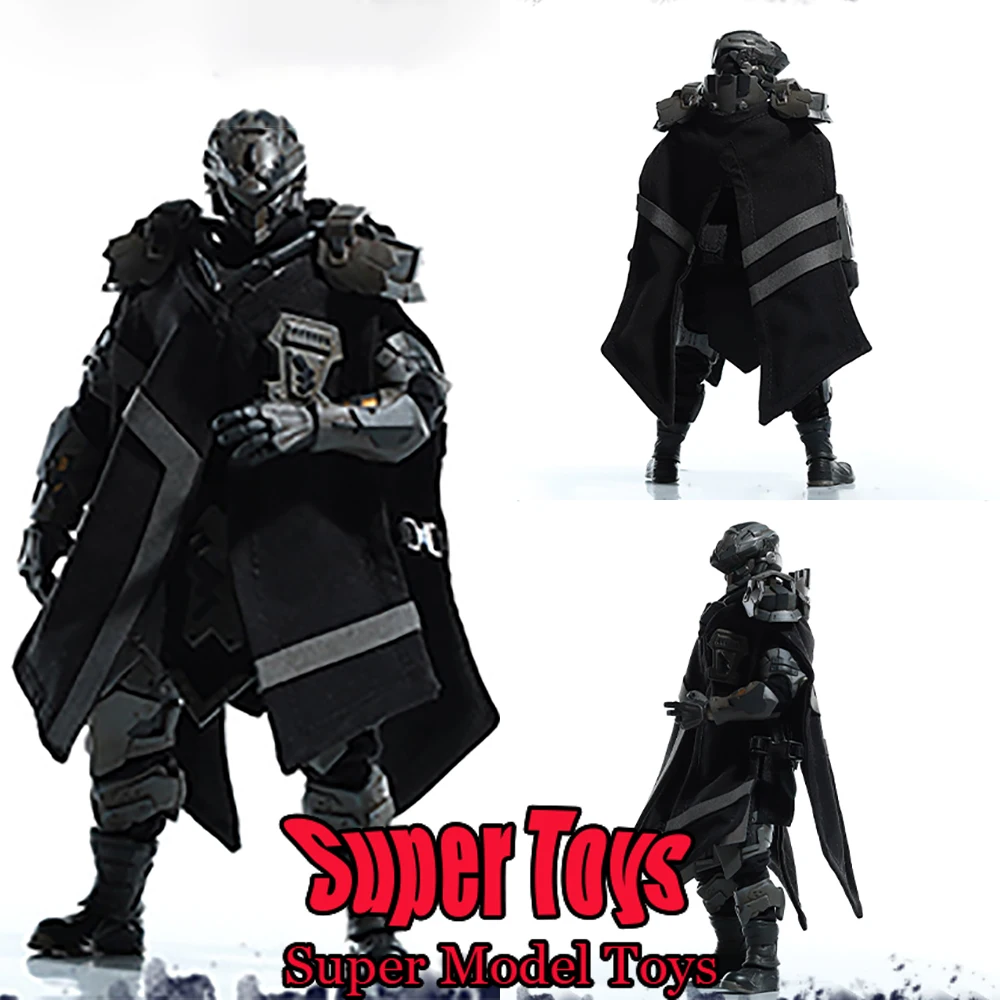 In Stock DevilToys 1/12 Scale Men Soldiers Clothes Accessories Black Armored Cloak Fit 6-inches Action Figure Model Doll