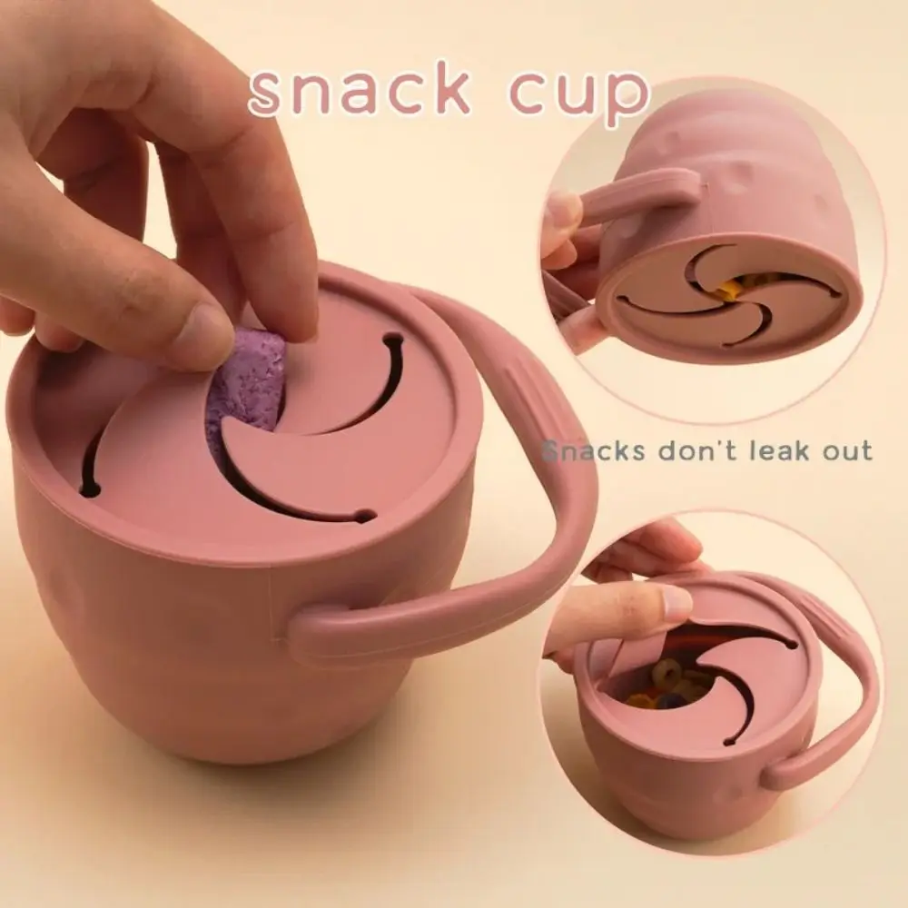 Portable Baby snack cup Soft Retractable Feeding Silicone Snack cup High Quality Foldable Children Snacks Container Toddlers