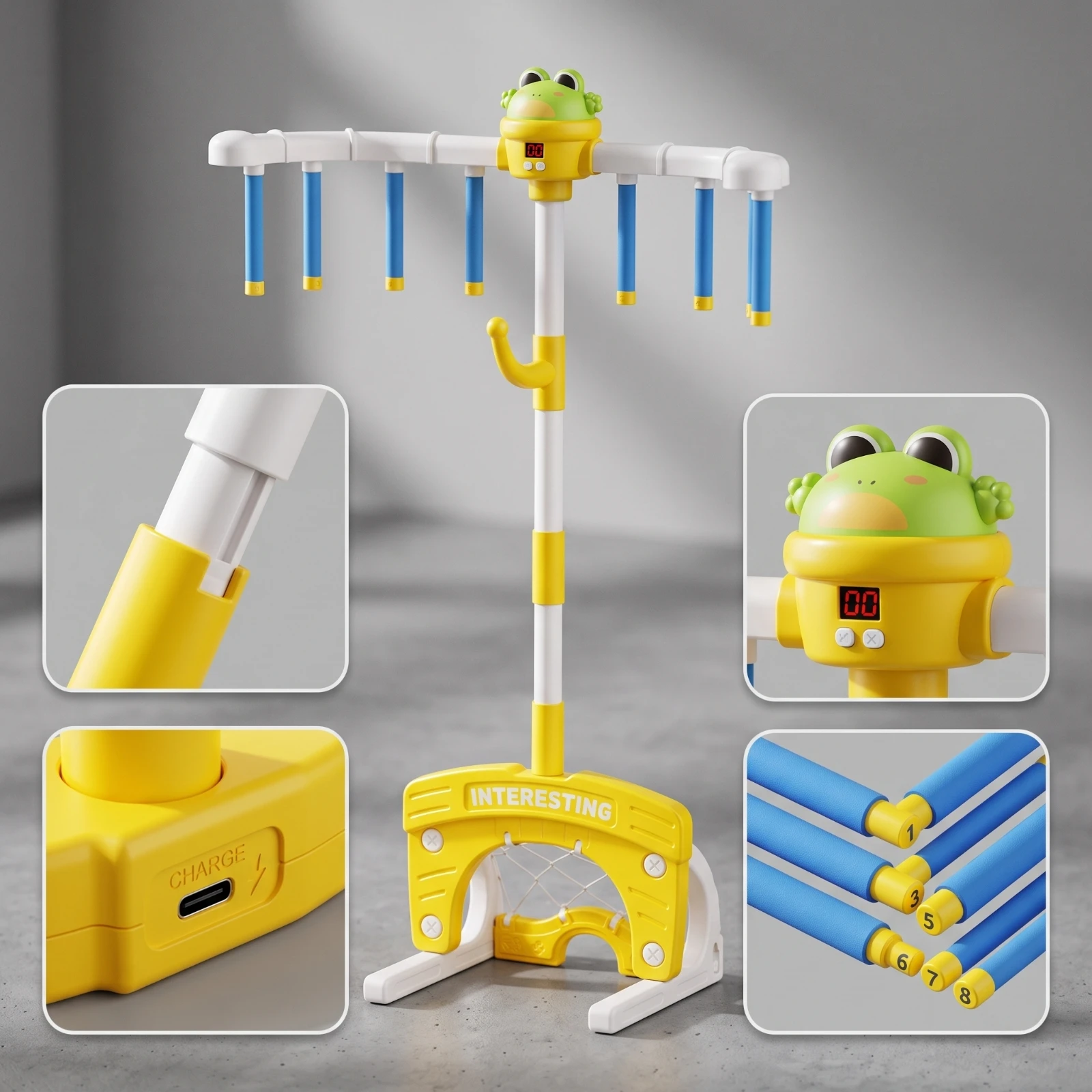 Stick Catching Game Multi-Functional Reaction Drop Sticks Challenge Game Hand-Eye Coordination Training Toy Wireless view 6