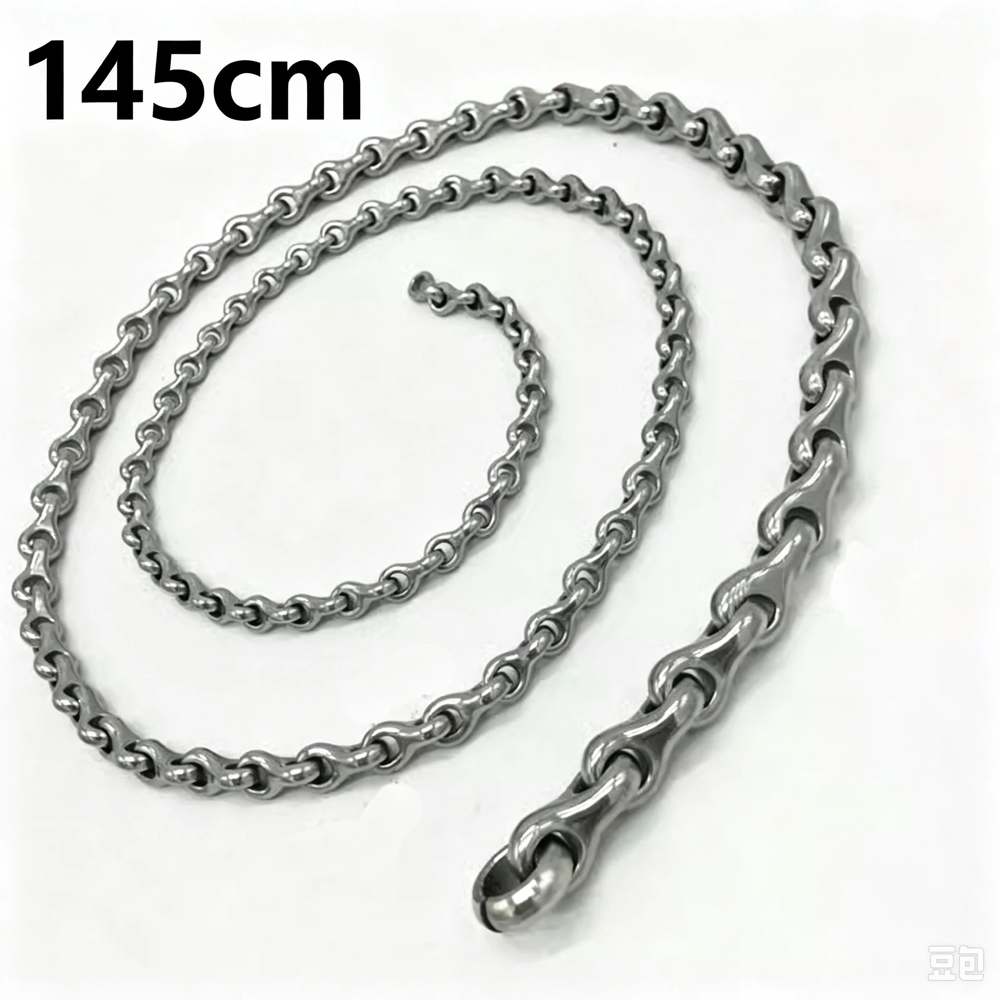 145cm Stainless Steel Dragon Keel Whip Chain Outdoor Portable EDC Fitness Whip Multifunctional Sports Training Exercise Tool