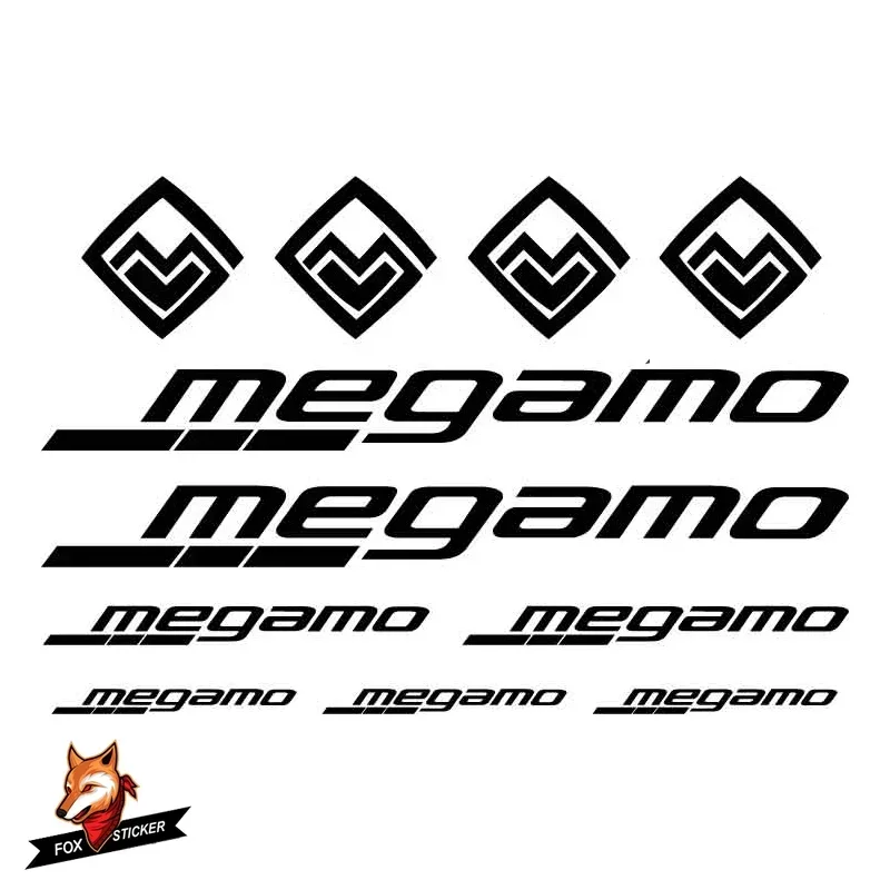 Bicycle frame stickers road bike Track TT Mountain bikes  decal reflective stickers for Megamo stickers